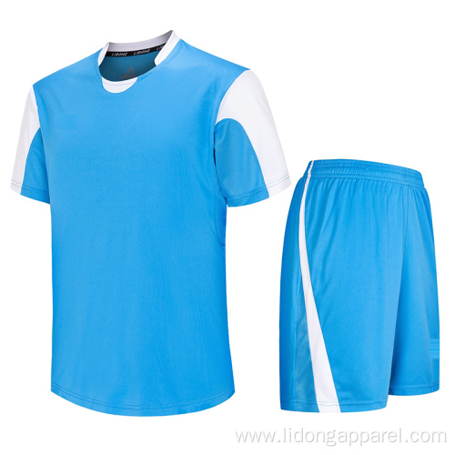 Wholesale football jersey Polyester soccer jersey set